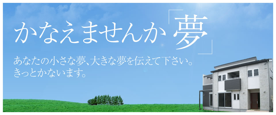 かなえませんか「夢」あなたの小さな夢、大きな夢を伝えてください。きっとかないます。